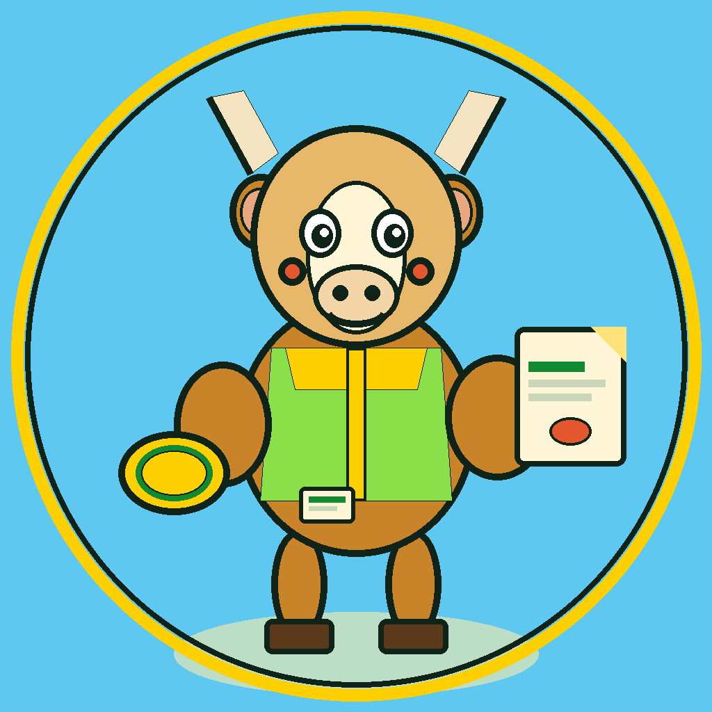 Bokkie Slip, the Braai Neon springbok mascot, holding a betting slip and a rugby ball